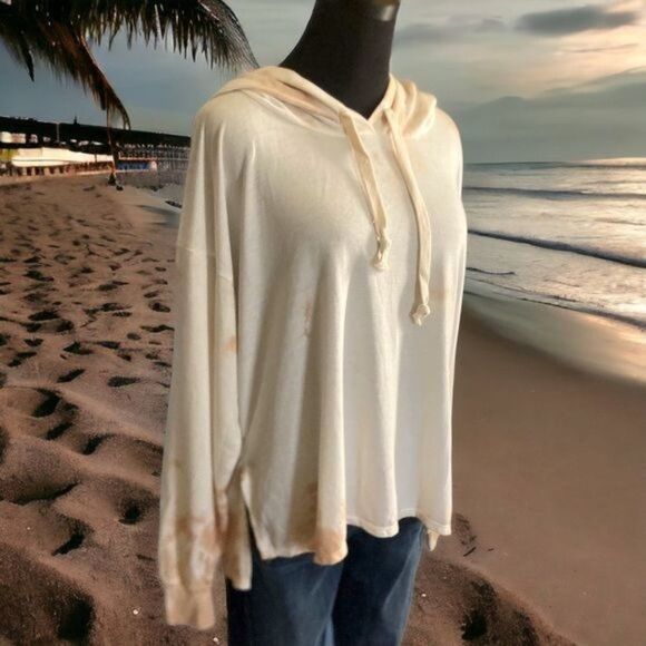 Found LA NWT Rose-Taupe Tie Dye Hoodie, oversized small - Picture 4 of 8